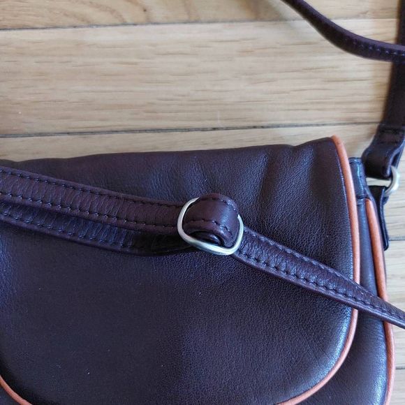 Osgoode Marley Cindy Mini Flap Leather Crossbody Purse - Picture 4 of 10